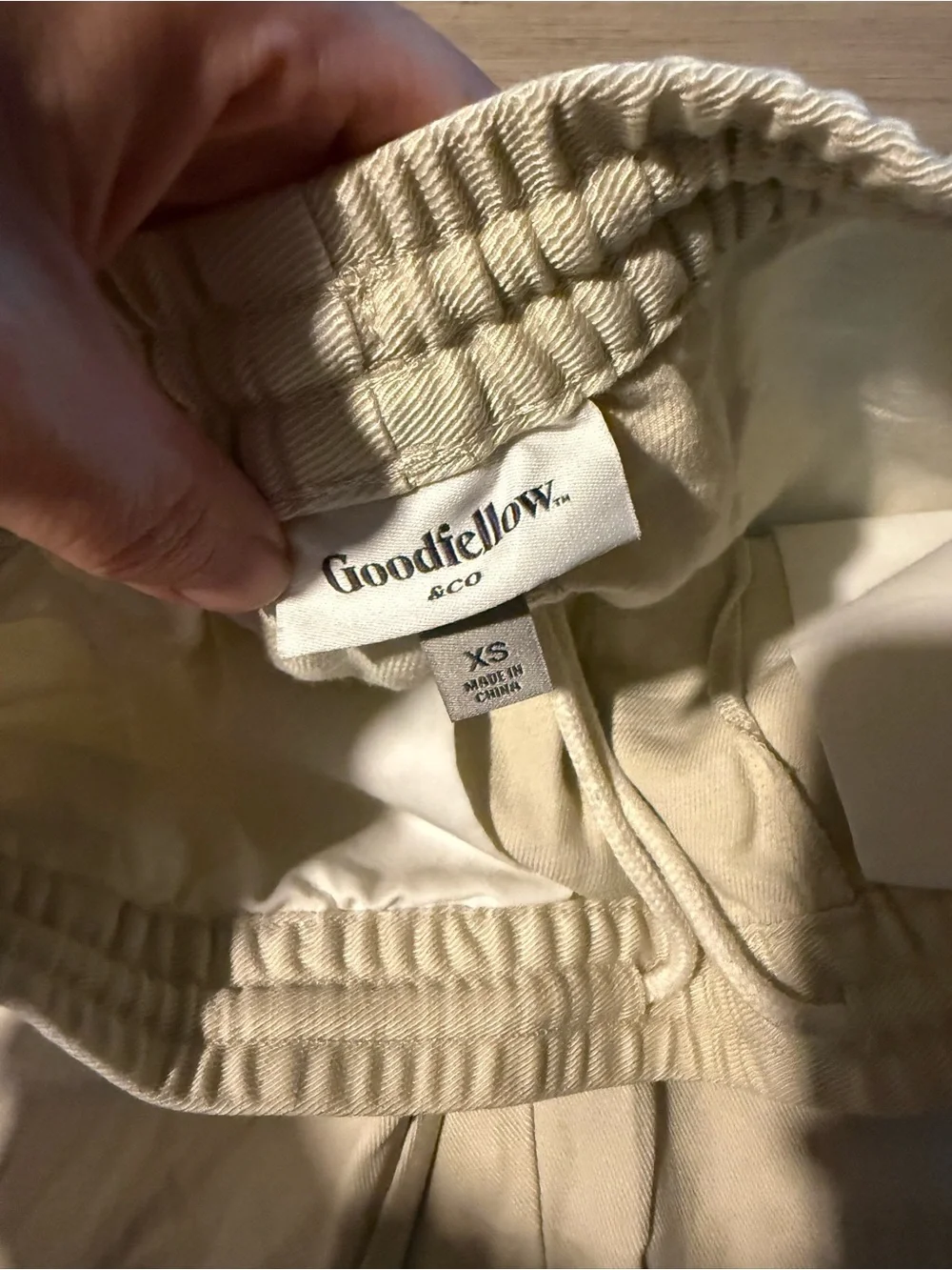 Goodfellow & Co Cream Elastic-Waist Sweatpants